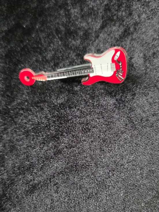 Accessories - Red Electric Guitar Hair Pin